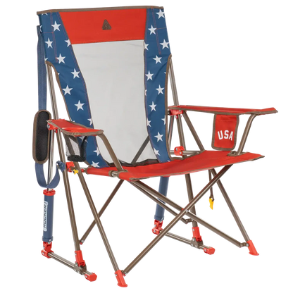 Heavy-Duty Freestyle Comfort Pro Rocker - USA Anniversary Deluxe - Choice 424 - Heavy-Duty Kickback Rocker with Beverage Holder - Default Title