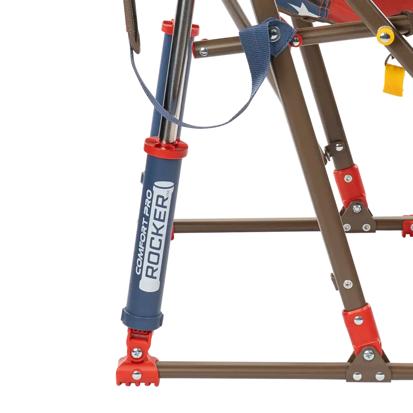 Heavy-Duty Freestyle Comfort Pro Rocker - USA Anniversary Deluxe - Choice 424 - Heavy-Duty Kickback Rocker with Beverage Holder Detail
