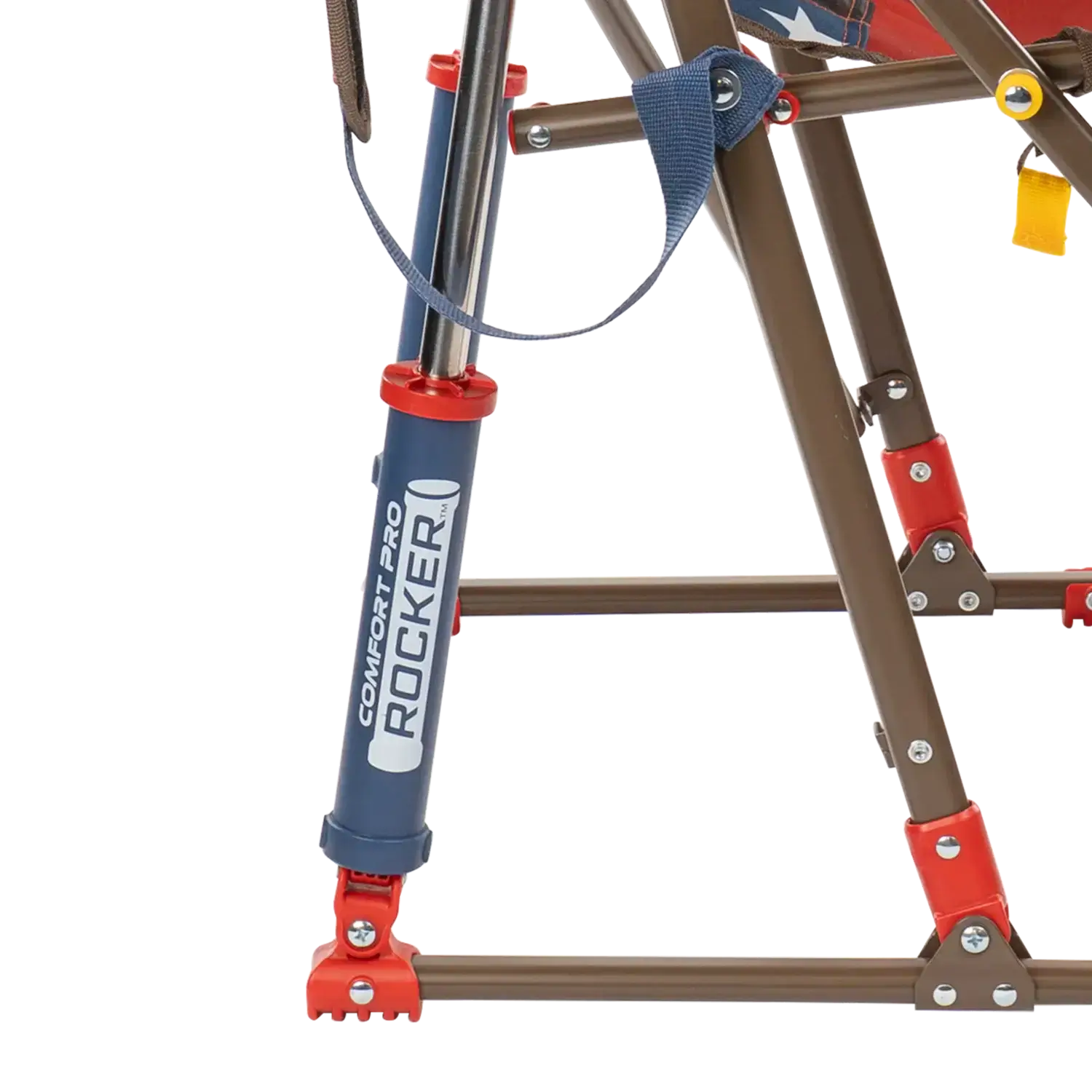 Heavy-Duty Freestyle Comfort Pro Rocker - USA Anniversary Deluxe - Choice 424 - Heavy-Duty Kickback Rocker with Beverage Holder Detail