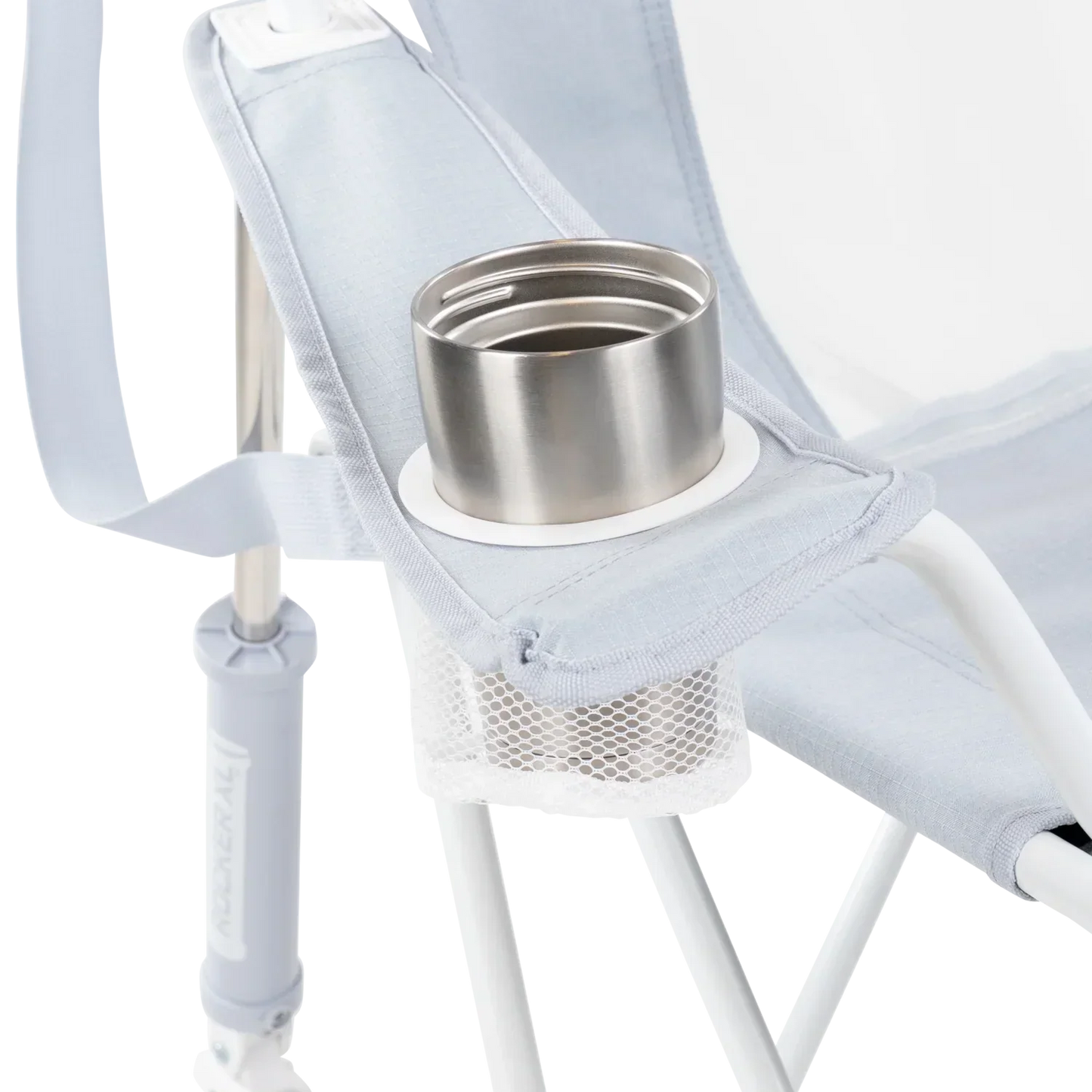 Smooth Motion Comfort Pro Rocker XL - Choice 107 - Heavy-Duty Kickback Rocker with Beverage Holder Detail