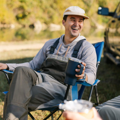 Telescoping Frame Comfort Quad Chair - Choice 989 - Pico Compact Folding Camp Chair with Carry Bag Detail