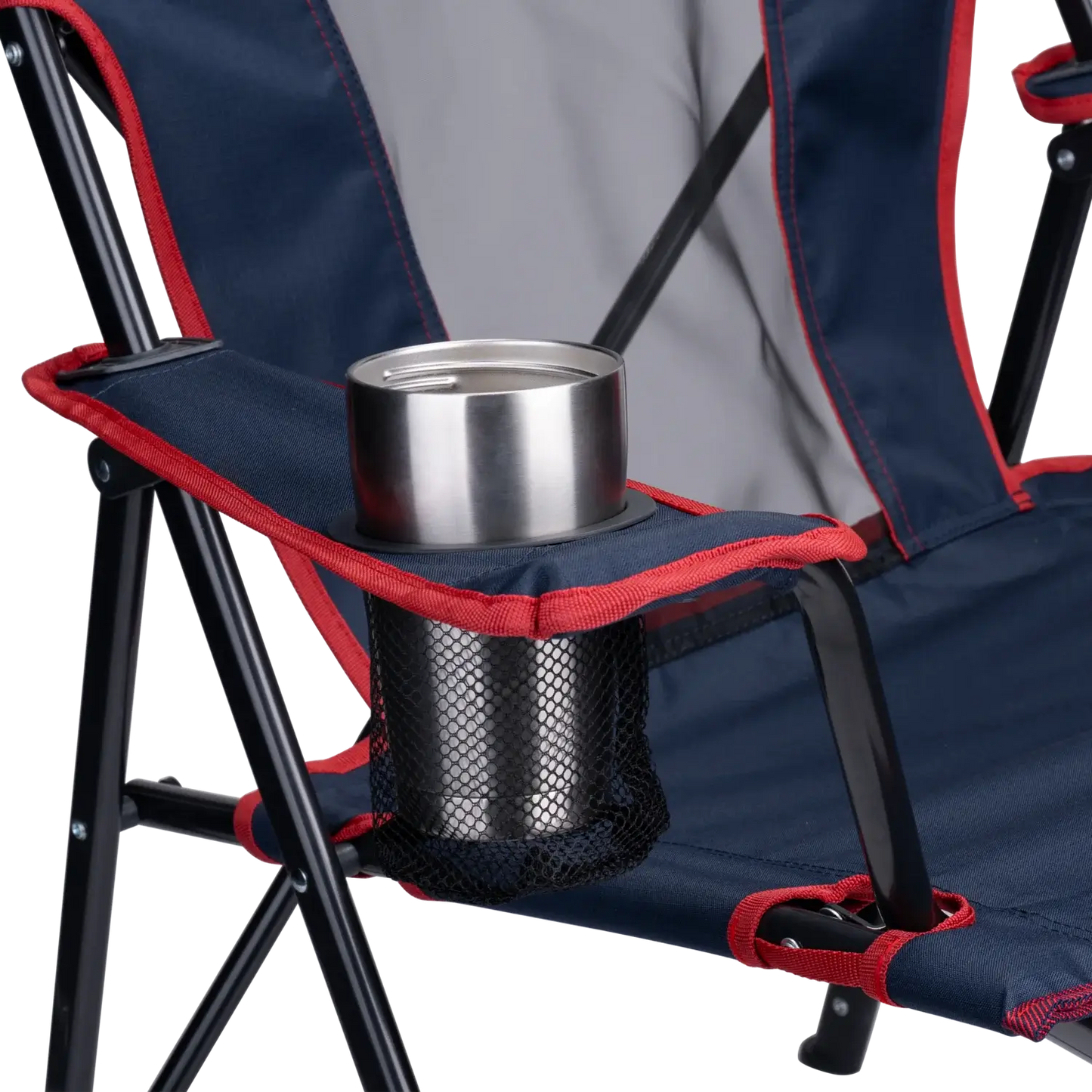 Telescoping Frame Comfort Quad Chair - Choice 989 - Pico Compact Folding Camp Chair with Carry Bag Detail
