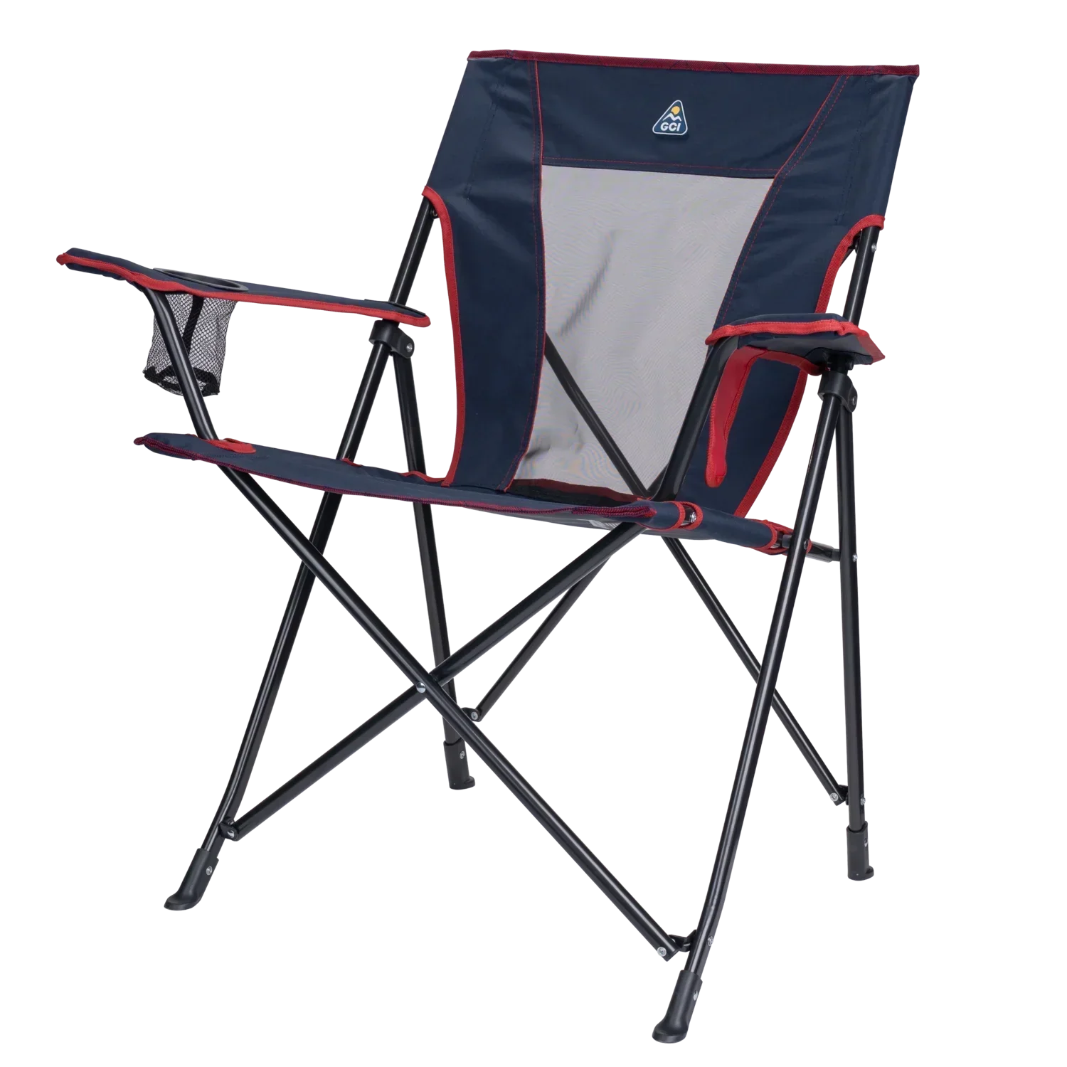 Telescoping Frame Comfort Quad Chair - Choice 989 - Pico Compact Folding Camp Chair with Carry Bag Detail