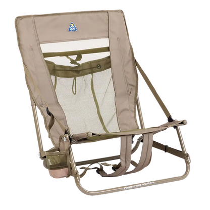 Sand-Friendly Everywhere Chair 2 - Choice 656 - Low-Profile Reclining Beach Chair with Backpack Straps - Aged Fatigue