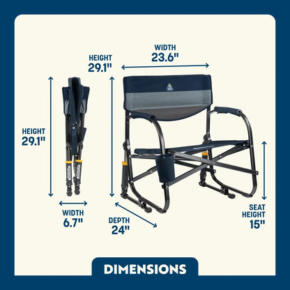 Smooth Motion Grab & Go Rocker - Choice 551 - RoadTrip Rocker Smooth Motion Camp Chair Detail
