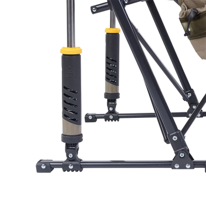 Patented Spring-Action Pod Rocker Elite - Choice 832 - Heavy-Duty Kickback Rocker with Beverage Holder Detail