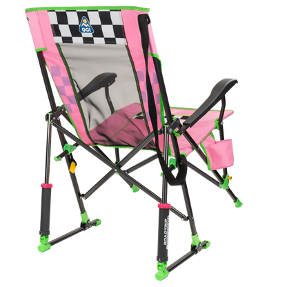 Patented Spring-Action RoadTrip Rocker - NASCAR For Her - Choice 560 - Freestyle Rocker Portable Outdoor Folding Chair Detail