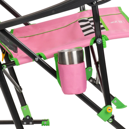 Patented Spring-Action RoadTrip Rocker - NASCAR For Her - Choice 560 - Freestyle Rocker Portable Outdoor Folding Chair Detail