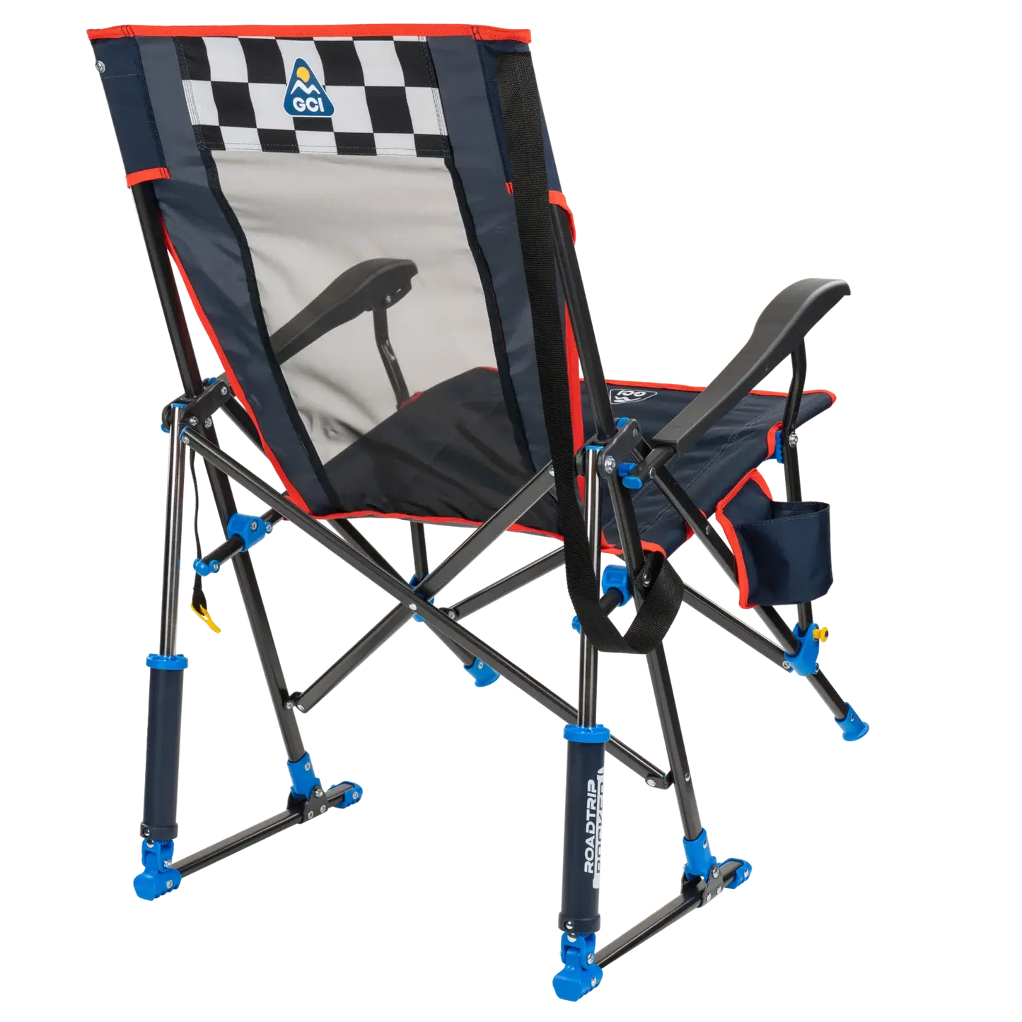 Premium All-Weather RoadTrip Rocker - NASCAR For Him - Choice 453 - Freestyle Rocker Portable Outdoor Folding Chair Detail