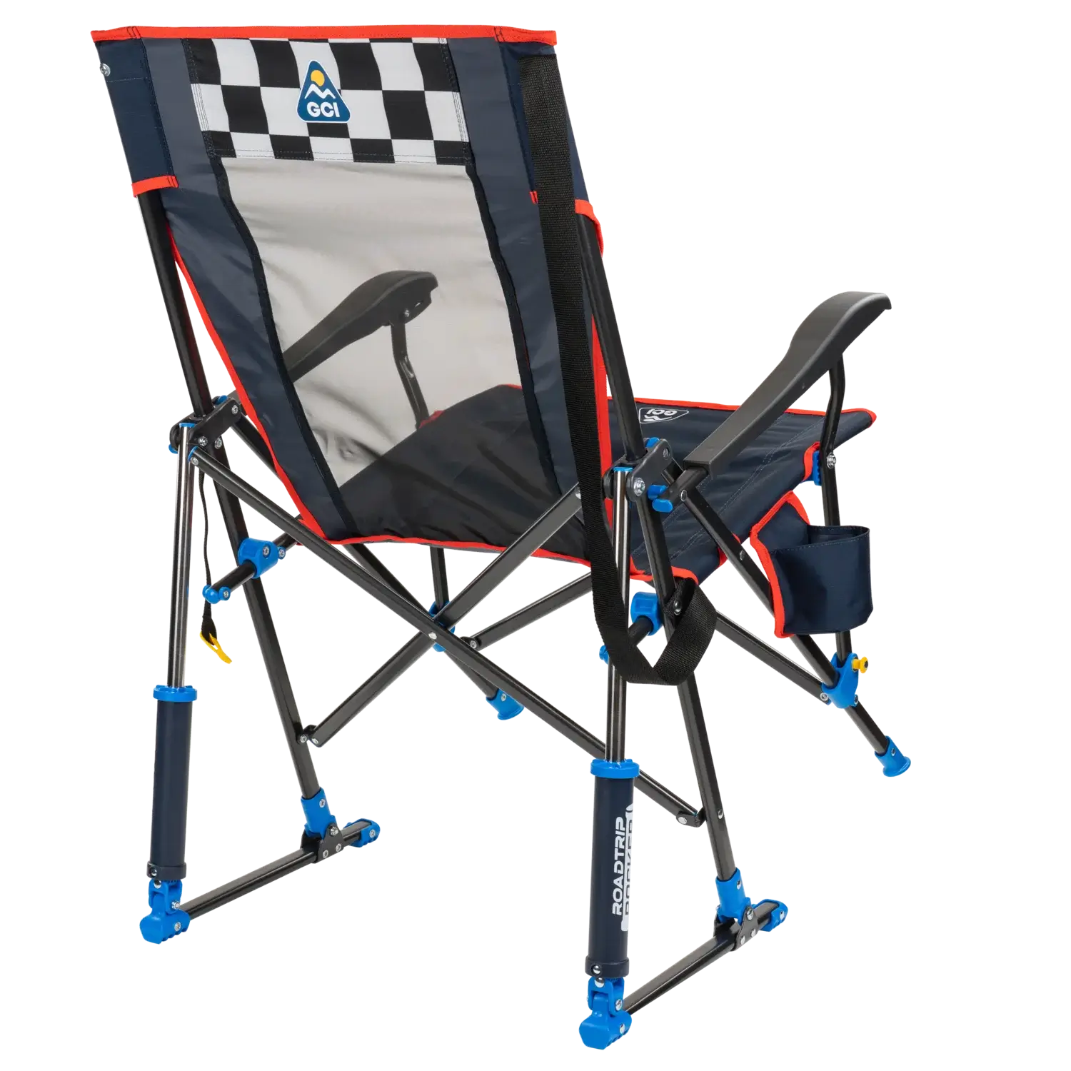 Premium All-Weather RoadTrip Rocker - NASCAR For Him - Choice 453 - Freestyle Rocker Portable Outdoor Folding Chair Detail