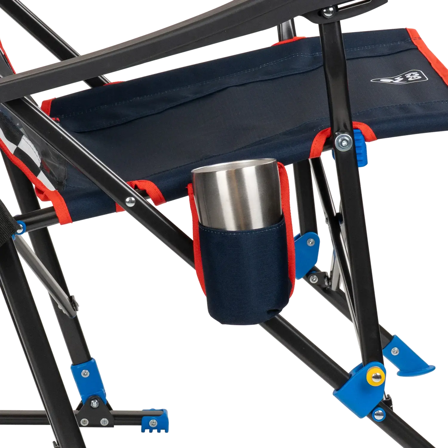 Premium All-Weather RoadTrip Rocker - NASCAR For Him - Choice 453 - Freestyle Rocker Portable Outdoor Folding Chair Detail