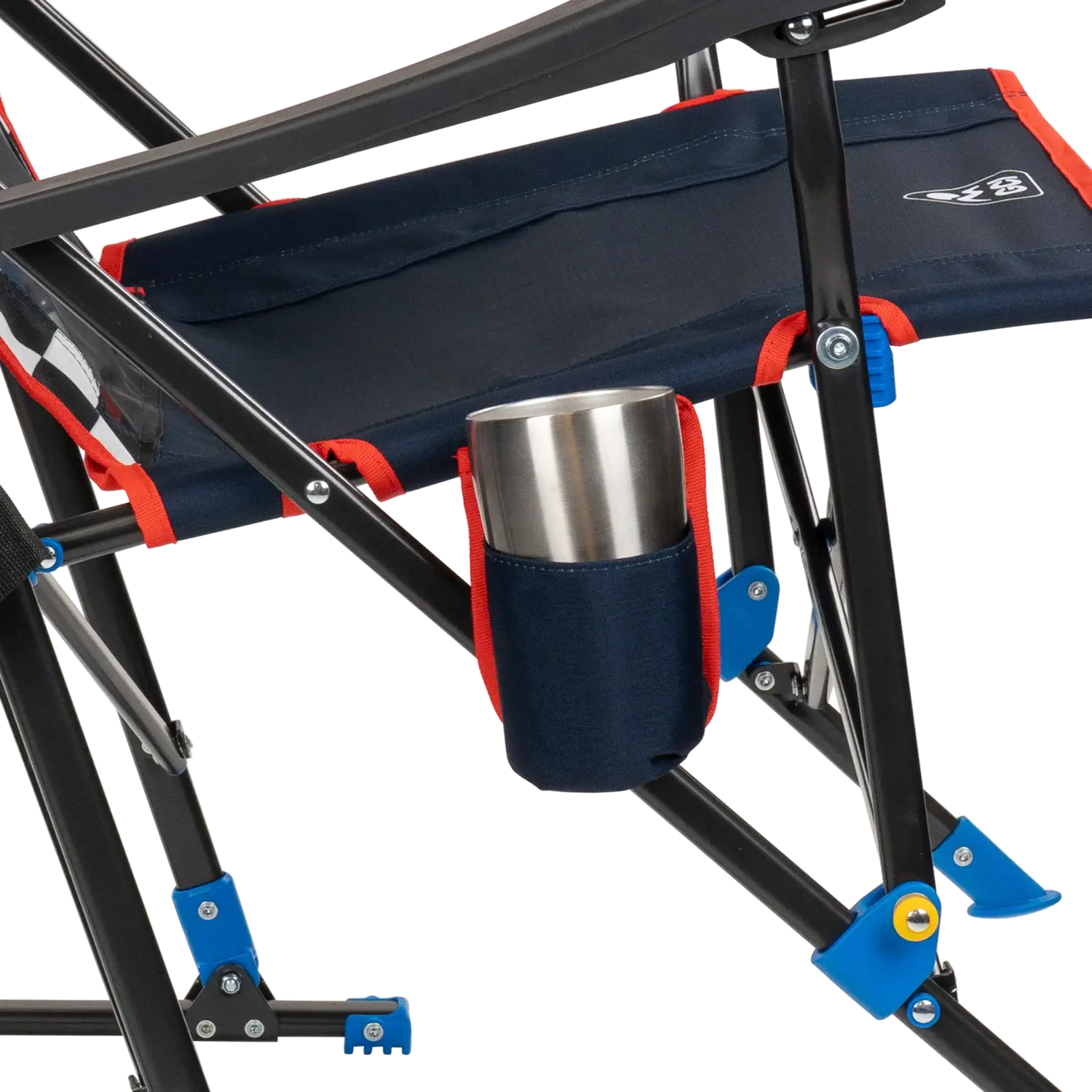 Premium All-Weather RoadTrip Rocker - NASCAR For Him - Choice 453 - Freestyle Rocker Portable Outdoor Folding Chair Detail