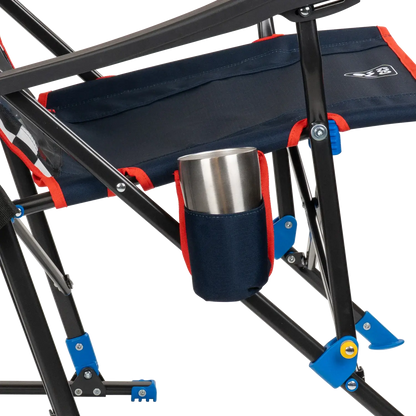Premium All-Weather RoadTrip Rocker - NASCAR For Him - Choice 453 - Freestyle Rocker Portable Outdoor Folding Chair Detail