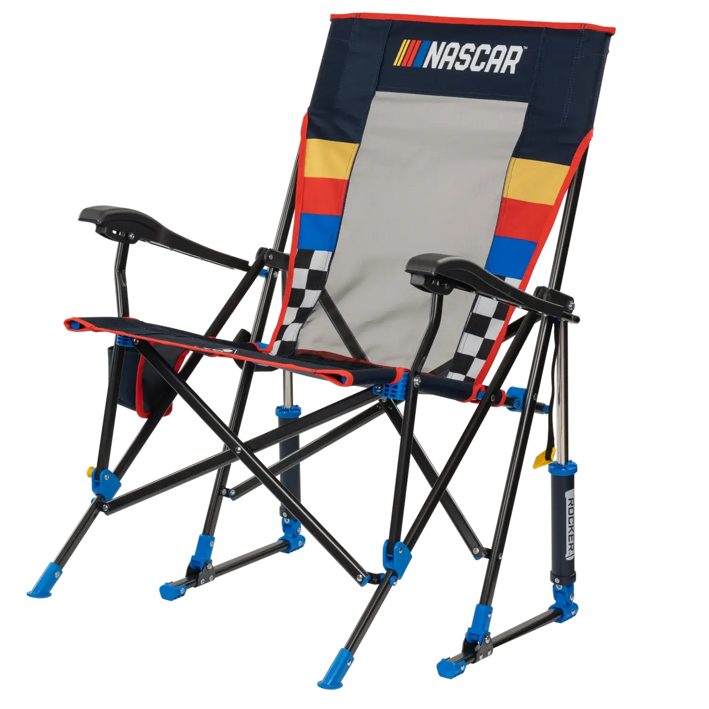 Premium All-Weather RoadTrip Rocker - NASCAR For Him - Choice 453 - Freestyle Rocker Portable Outdoor Folding Chair Detail