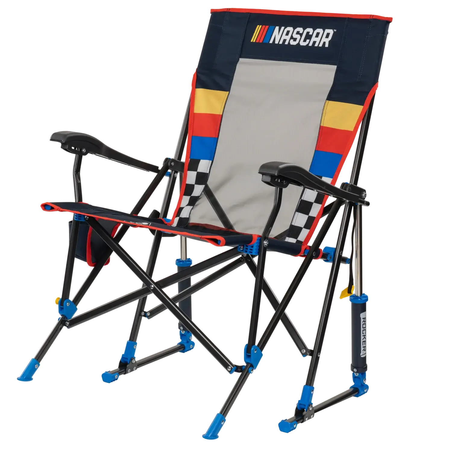 Premium All-Weather RoadTrip Rocker - NASCAR For Him - Choice 453 - Freestyle Rocker Portable Outdoor Folding Chair Detail