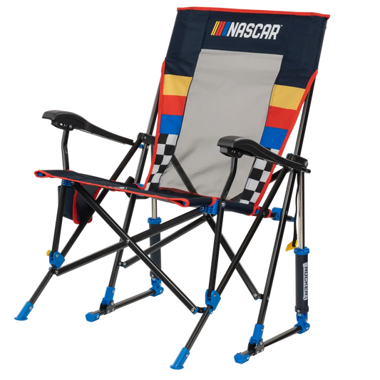 Premium All-Weather RoadTrip Rocker - NASCAR For Him - Choice 453 - Freestyle Rocker Portable Outdoor Folding Chair Detail