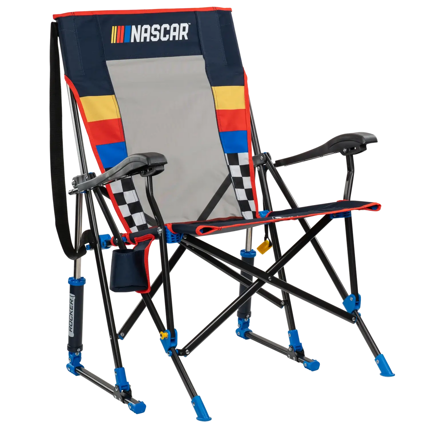 Premium All-Weather RoadTrip Rocker - NASCAR For Him - Choice 453 - Freestyle Rocker Portable Outdoor Folding Chair - Default Title