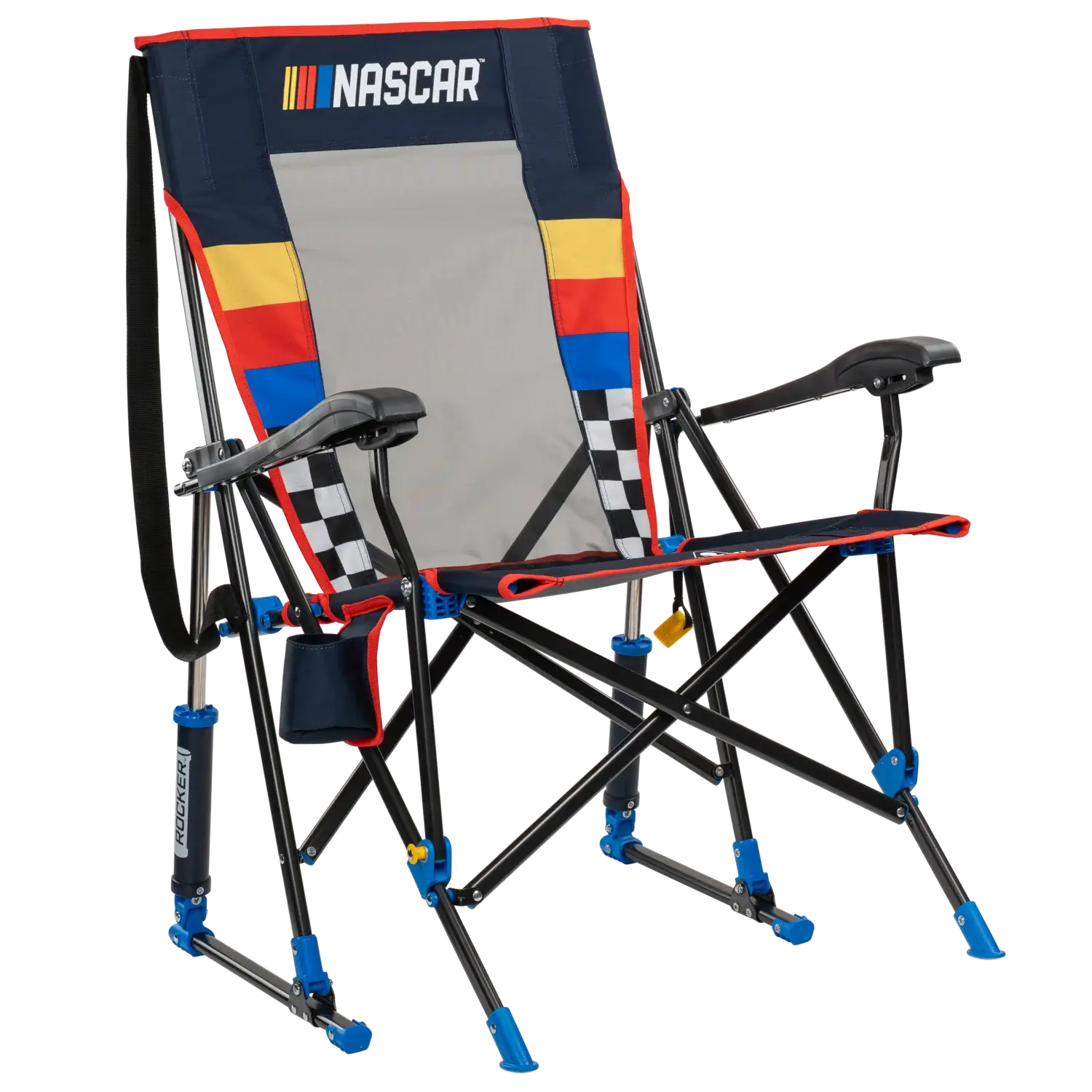 Premium All-Weather RoadTrip Rocker - NASCAR For Him - Choice 453 - Freestyle Rocker Portable Outdoor Folding Chair - Default Title