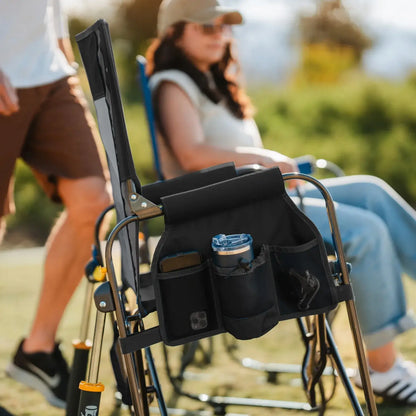Premium All-Weather Stowaway Rocker - Choice 794 - Heavy-Duty Kickback Rocker with Beverage Holder Detail