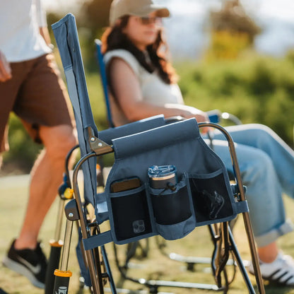 Premium All-Weather Stowaway Rocker - Choice 794 - Heavy-Duty Kickback Rocker with Beverage Holder Detail