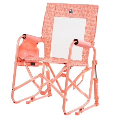 Premium All-Weather Stowaway Rocker - Choice 794 - Heavy-Duty Kickback Rocker with Beverage Holder Detail
