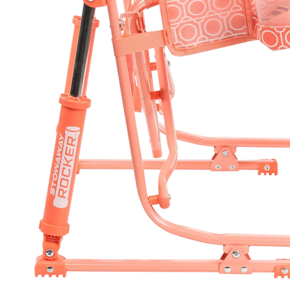 Premium All-Weather Stowaway Rocker - Choice 794 - Heavy-Duty Kickback Rocker with Beverage Holder Detail