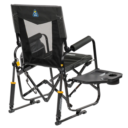 Heavy-Duty Freestyle Stowaway Rocker with Side Table - Choice 253 - Freestyle Rocker Portable Outdoor Folding Chair Detail