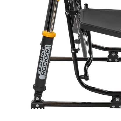 Heavy-Duty Freestyle Stowaway Rocker with Side Table - Choice 253 - Freestyle Rocker Portable Outdoor Folding Chair Detail