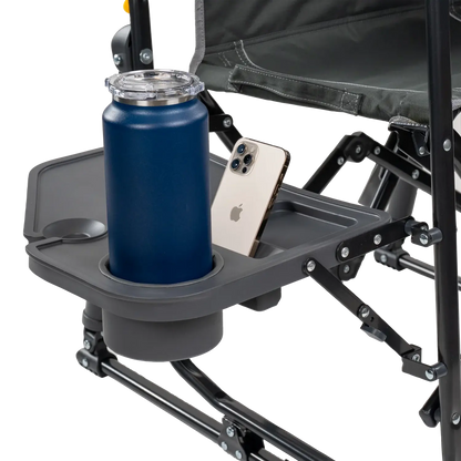 Heavy-Duty Freestyle Stowaway Rocker with Side Table - Choice 253 - Freestyle Rocker Portable Outdoor Folding Chair Detail