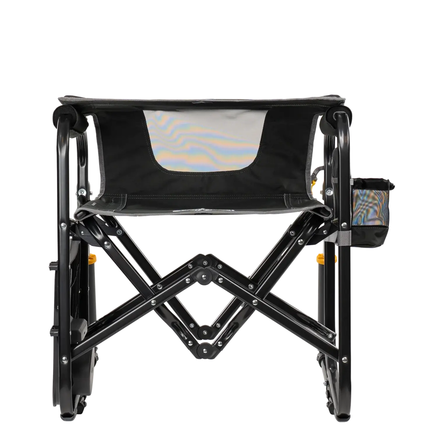 Heavy-Duty Freestyle Stowaway Rocker with Side Table - Choice 253 - Freestyle Rocker Portable Outdoor Folding Chair Detail