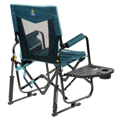 Heavy-Duty Freestyle Stowaway Rocker with Side Table - Choice 253 - Freestyle Rocker Portable Outdoor Folding Chair Detail