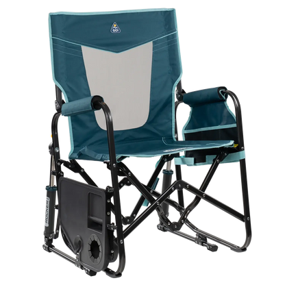 Heavy-Duty Freestyle Stowaway Rocker with Side Table - Choice 253 - Freestyle Rocker Portable Outdoor Folding Chair Detail