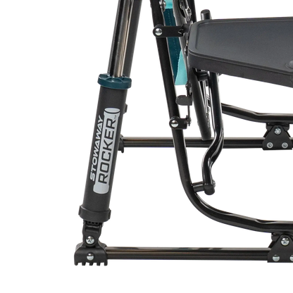 Heavy-Duty Freestyle Stowaway Rocker with Side Table - Choice 253 - Freestyle Rocker Portable Outdoor Folding Chair Detail