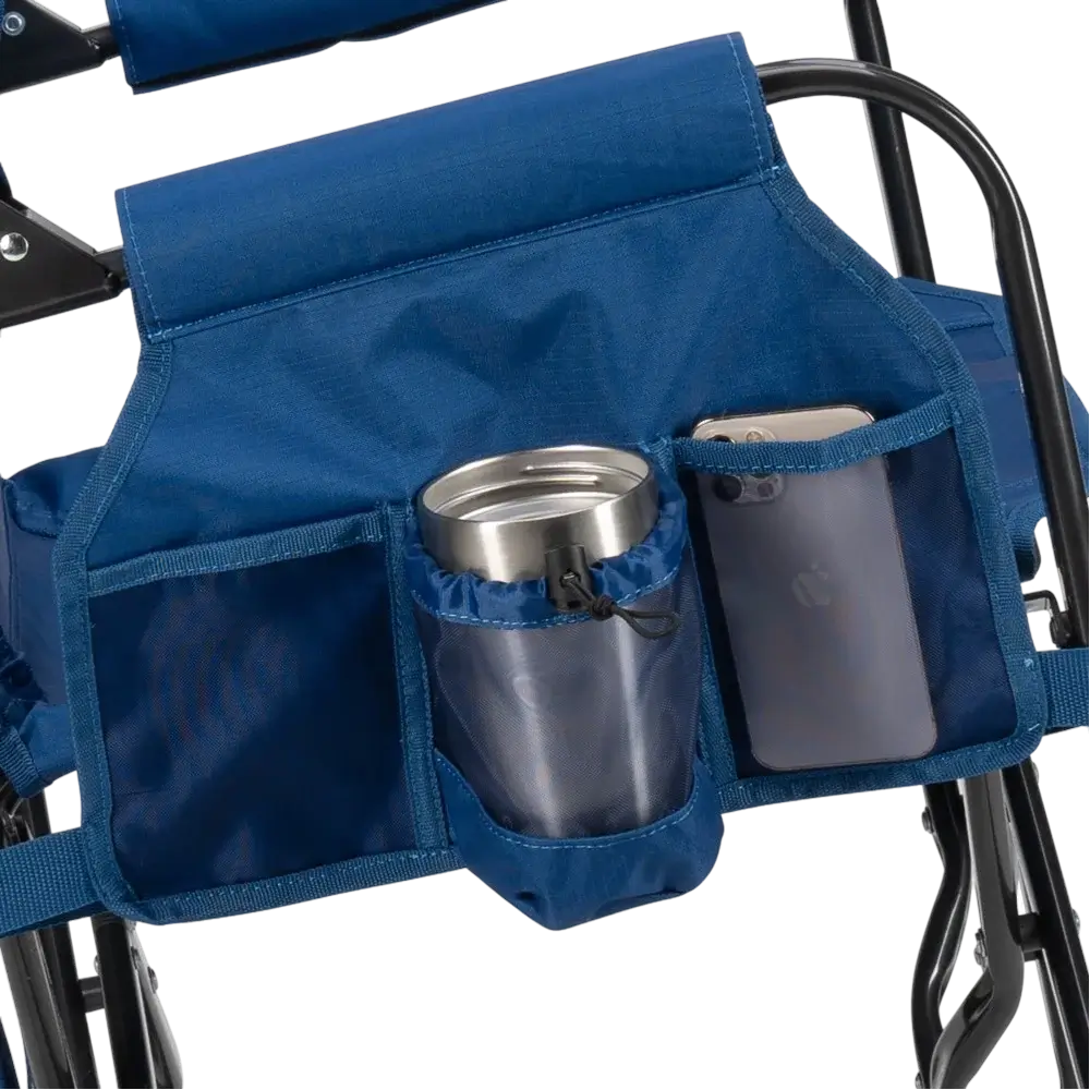 Premium All-Weather Stowaway Rocker - Choice 794 - Heavy-Duty Kickback Rocker with Beverage Holder Detail