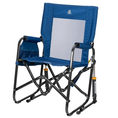 Premium All-Weather Stowaway Rocker - Choice 794 - Heavy-Duty Kickback Rocker with Beverage Holder Detail