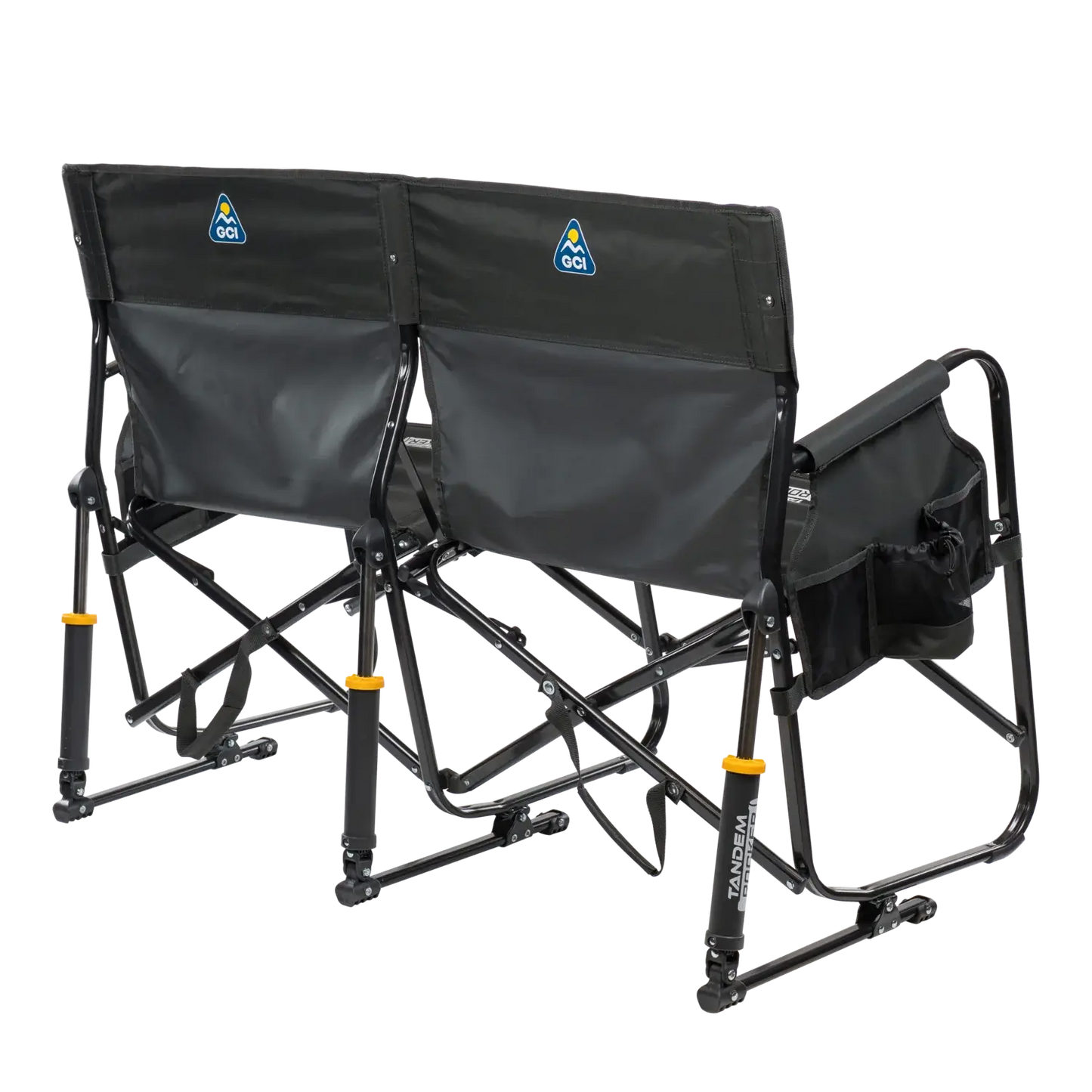 Patented Spring-Action Tandem Rocker - Choice 227 - Freestyle Rocker Portable Outdoor Folding Chair Detail