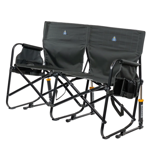 Patented Spring-Action Tandem Rocker - Choice 227 - Freestyle Rocker Portable Outdoor Folding Chair Detail