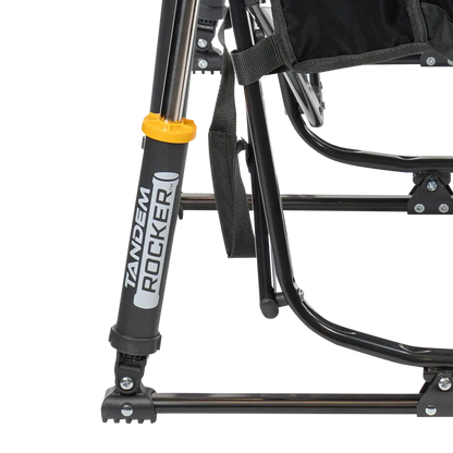 Patented Spring-Action Tandem Rocker - Choice 227 - Freestyle Rocker Portable Outdoor Folding Chair Detail